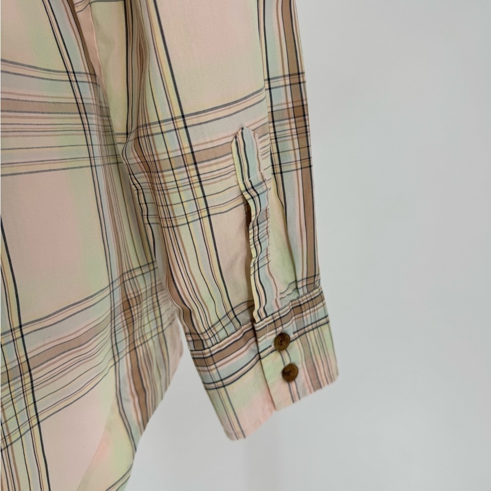 Pendleton Pink Plaid Button Down Collared Shirt - image 7